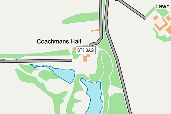 ST9 0AG map - OS OpenMap – Local (Ordnance Survey) ST9 0AG map - OS OpenMap – Local (Ordnance Survey)