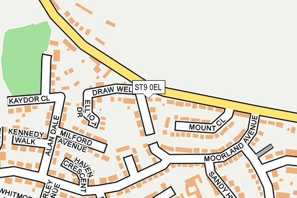 ST9 0EL map - OS OpenMap – Local (Ordnance Survey) ST9 0EL map - OS OpenMap – Local (Ordnance Survey)