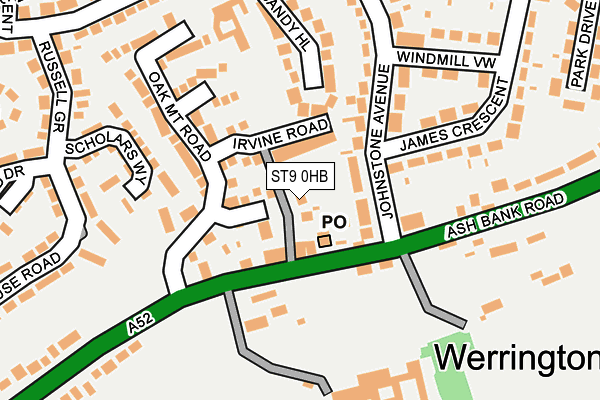 ST9 0HB map - OS OpenMap – Local (Ordnance Survey) ST9 0HB map - OS OpenMap – Local (Ordnance Survey)