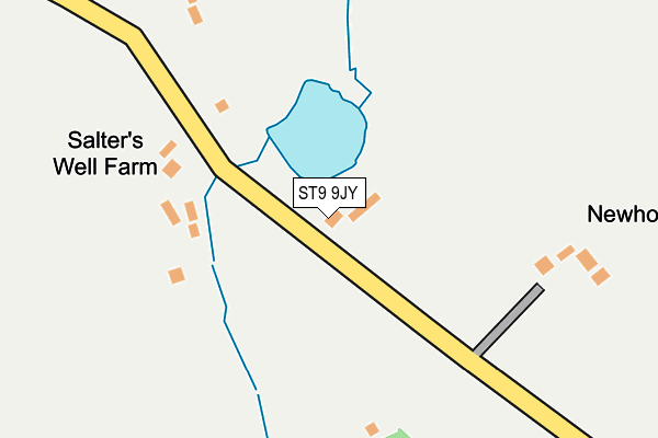 ST9 9JY map - OS OpenMap – Local (Ordnance Survey) ST9 9JY map - OS OpenMap – Local (Ordnance Survey)