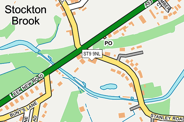ST9 9NL map - OS OpenMap – Local (Ordnance Survey) ST9 9NL map - OS OpenMap – Local (Ordnance Survey)