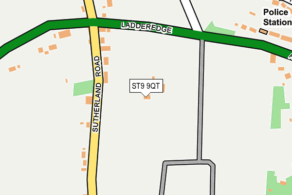 ST9 9QT map - OS OpenMap – Local (Ordnance Survey) ST9 9QT map - OS OpenMap – Local (Ordnance Survey)