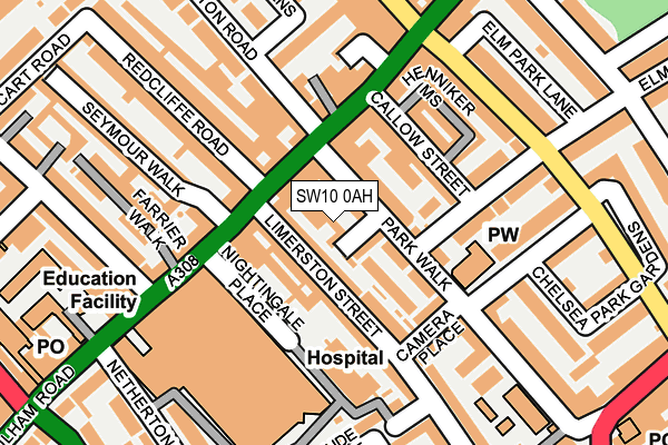 SW10 0AH map - OS OpenMap – Local (Ordnance Survey) SW10 0AH map - OS OpenMap – Local (Ordnance Survey)