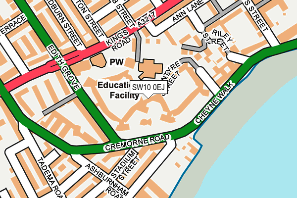 SW10 0EJ map - OS OpenMap – Local (Ordnance Survey) SW10 0EJ map - OS OpenMap – Local (Ordnance Survey)