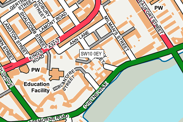 SW10 0EY map - OS OpenMap – Local (Ordnance Survey) SW10 0EY map - OS OpenMap – Local (Ordnance Survey)