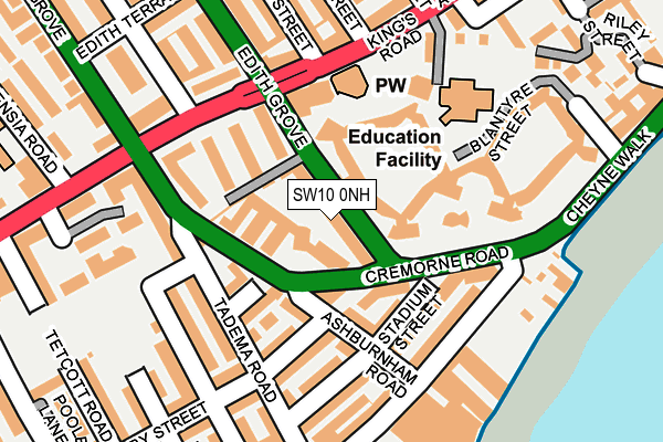 SW10 0NH map - OS OpenMap – Local (Ordnance Survey) SW10 0NH map - OS OpenMap – Local (Ordnance Survey)