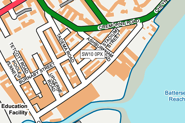 SW10 0PX map - OS OpenMap – Local (Ordnance Survey) SW10 0PX map - OS OpenMap – Local (Ordnance Survey)