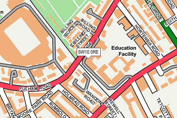 SW10 0RE map - OS OpenMap – Local (Ordnance Survey) SW10 0RE map - OS OpenMap – Local (Ordnance Survey)