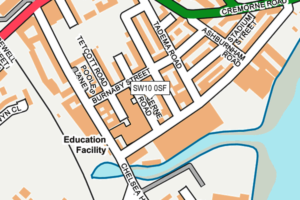 SW10 0SF map - OS OpenMap – Local (Ordnance Survey) SW10 0SF map - OS OpenMap – Local (Ordnance Survey)