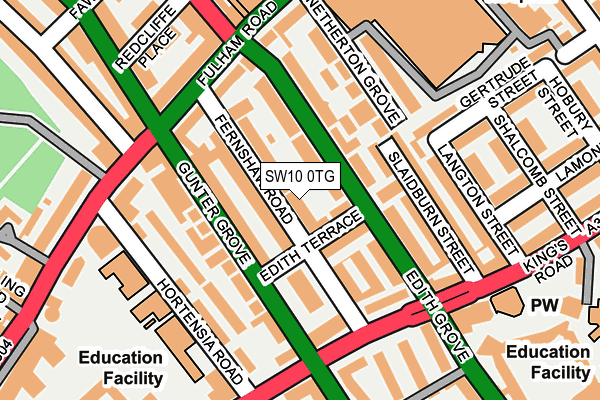 SW10 0TG map - OS OpenMap – Local (Ordnance Survey) SW10 0TG map - OS OpenMap – Local (Ordnance Survey)