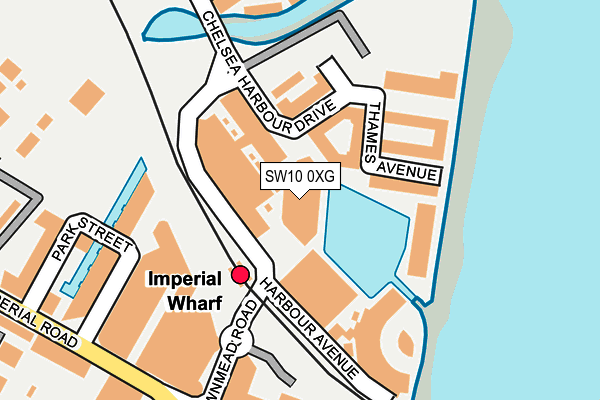 SW10 0XG map - OS OpenMap – Local (Ordnance Survey)