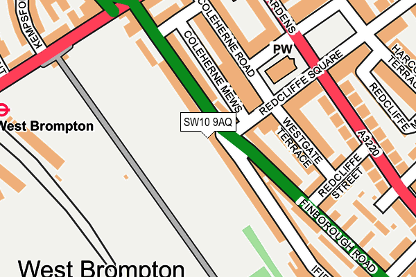 SW10 9AQ map - OS OpenMap – Local (Ordnance Survey) SW10 9AQ map - OS OpenMap – Local (Ordnance Survey)
