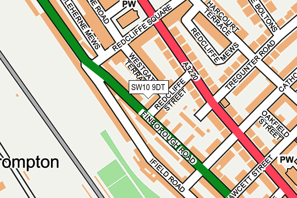SW10 9DT map - OS OpenMap – Local (Ordnance Survey) SW10 9DT map - OS OpenMap – Local (Ordnance Survey)