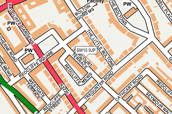 SW10 9JP map - OS OpenMap – Local (Ordnance Survey) SW10 9JP map - OS OpenMap – Local (Ordnance Survey)