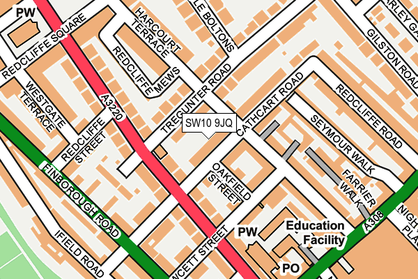 SW10 9JQ map - OS OpenMap – Local (Ordnance Survey) SW10 9JQ map - OS OpenMap – Local (Ordnance Survey)