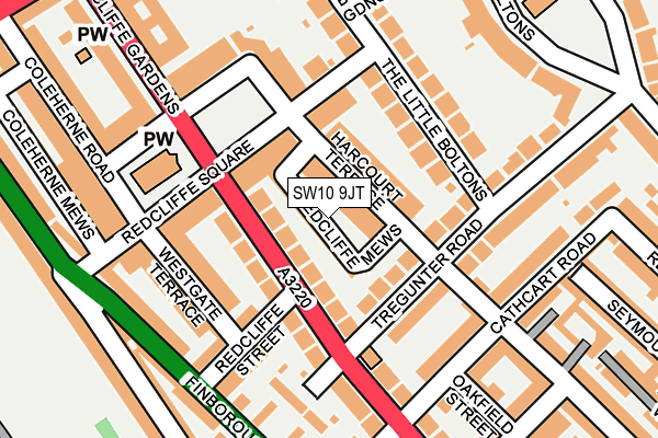 SW10 9JT map - OS OpenMap – Local (Ordnance Survey) SW10 9JT map - OS OpenMap – Local (Ordnance Survey)