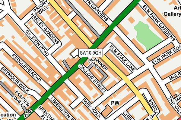 SW10 9QH map - OS OpenMap – Local (Ordnance Survey) SW10 9QH map - OS OpenMap – Local (Ordnance Survey)