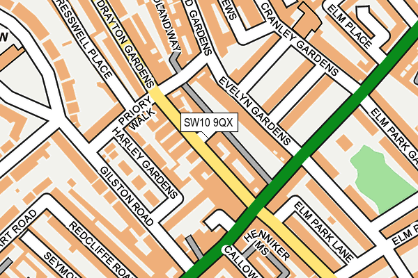 SW10 9QX map - OS OpenMap – Local (Ordnance Survey) SW10 9QX map - OS OpenMap – Local (Ordnance Survey)