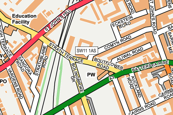SW11 1AS map - OS OpenMap – Local (Ordnance Survey) SW11 1AS map - OS OpenMap – Local (Ordnance Survey)