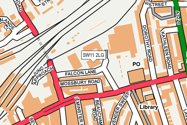 SW11 2LG map - OS OpenMap – Local (Ordnance Survey) SW11 2LG map - OS OpenMap – Local (Ordnance Survey)