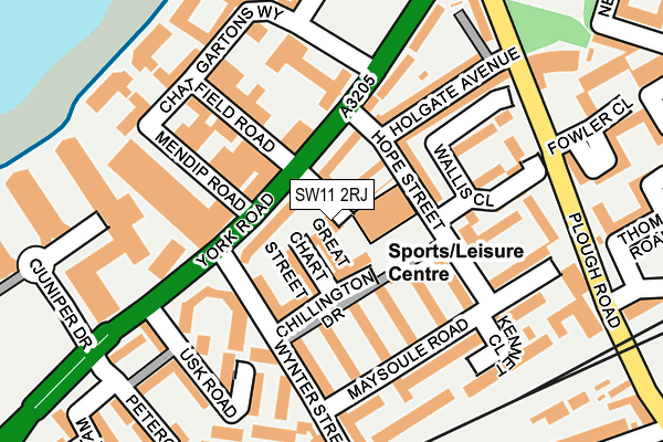 SW11 2RJ map - OS OpenMap – Local (Ordnance Survey) SW11 2RJ map - OS OpenMap – Local (Ordnance Survey)