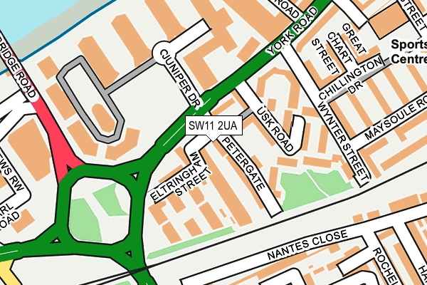 SW11 2UA map - OS OpenMap – Local (Ordnance Survey)