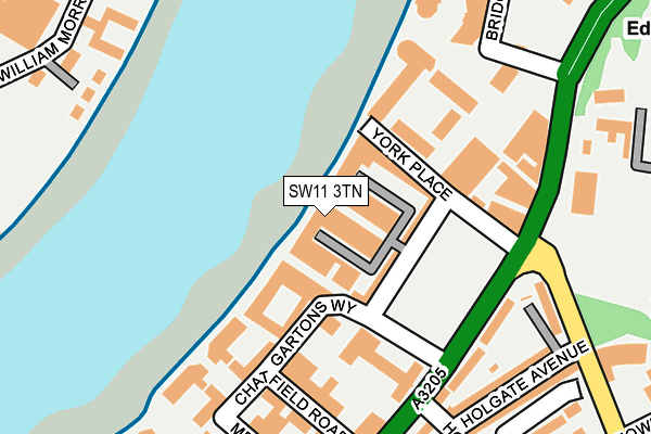 SW11 3TN map - OS OpenMap – Local (Ordnance Survey) SW11 3TN map - OS OpenMap – Local (Ordnance Survey)