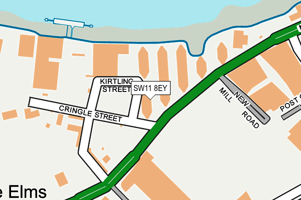 SW11 8EY map - OS OpenMap – Local (Ordnance Survey) SW11 8EY map - OS OpenMap – Local (Ordnance Survey)