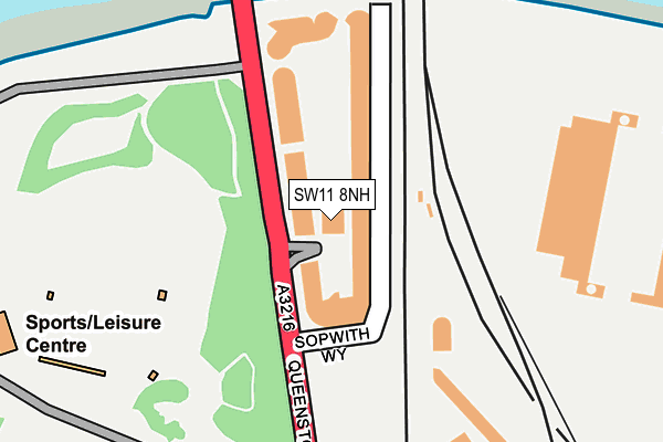 SW11 8NH map - OS OpenMap – Local (Ordnance Survey) SW11 8NH map - OS OpenMap – Local (Ordnance Survey)