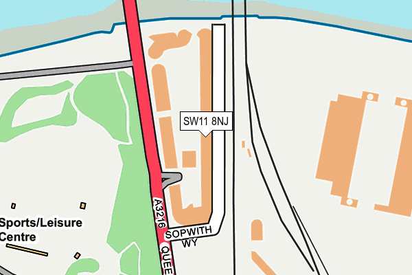 SW11 8NJ map - OS OpenMap – Local (Ordnance Survey) SW11 8NJ map - OS OpenMap – Local (Ordnance Survey)