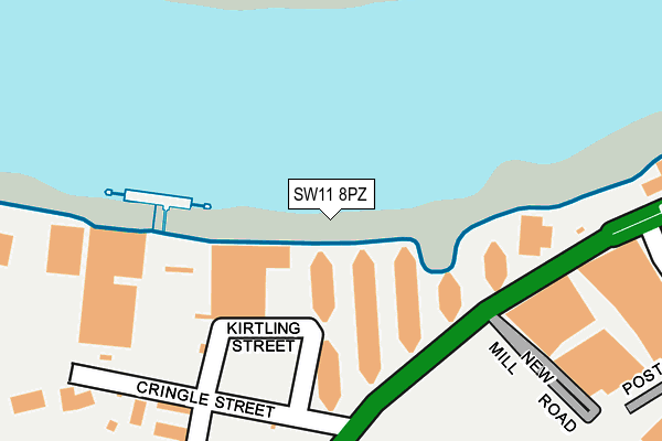SW11 8PZ map - OS OpenMap – Local (Ordnance Survey) SW11 8PZ map - OS OpenMap – Local (Ordnance Survey)