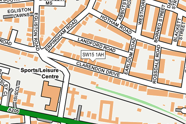 SW15 1AH map - OS OpenMap – Local (Ordnance Survey) SW15 1AH map - OS OpenMap – Local (Ordnance Survey)