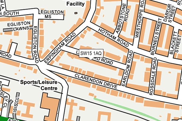 SW15 1AQ map - OS OpenMap – Local (Ordnance Survey) SW15 1AQ map - OS OpenMap – Local (Ordnance Survey)