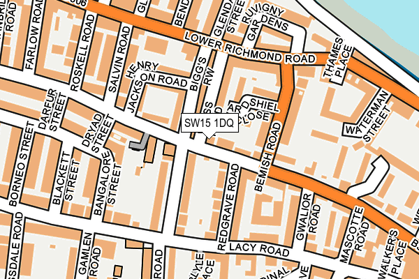 SW15 1DQ map - OS OpenMap – Local (Ordnance Survey) SW15 1DQ map - OS OpenMap – Local (Ordnance Survey)