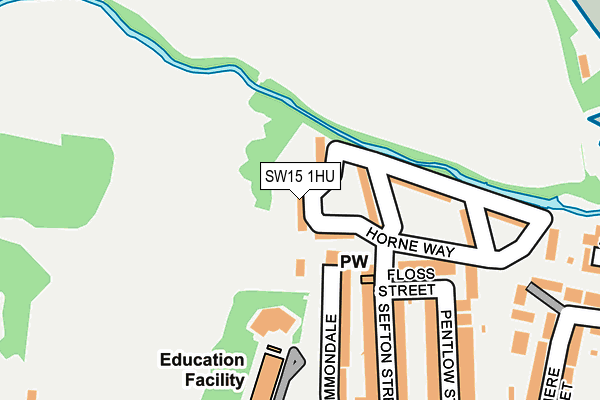 SW15 1HU map - OS OpenMap – Local (Ordnance Survey) SW15 1HU map - OS OpenMap – Local (Ordnance Survey)