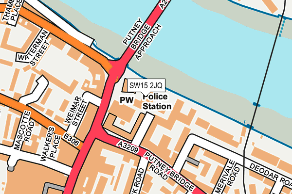 SW15 2JQ map - OS OpenMap – Local (Ordnance Survey) SW15 2JQ map - OS OpenMap – Local (Ordnance Survey)