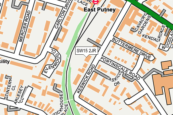SW15 2JR map - OS OpenMap – Local (Ordnance Survey) SW15 2JR map - OS OpenMap – Local (Ordnance Survey)
