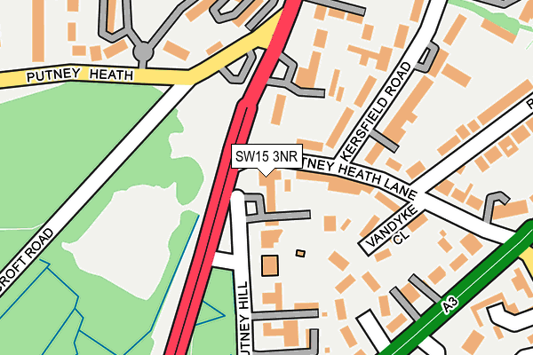 SW15 3NR map - OS OpenMap – Local (Ordnance Survey) SW15 3NR map - OS OpenMap – Local (Ordnance Survey)