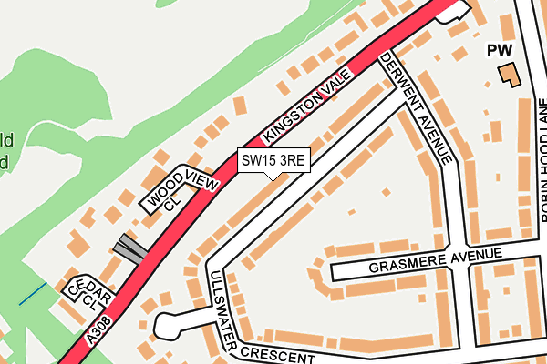 SW15 3RE map - OS OpenMap – Local (Ordnance Survey) SW15 3RE map - OS OpenMap – Local (Ordnance Survey)