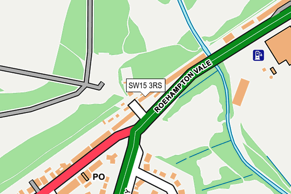 SW15 3RS map - OS OpenMap – Local (Ordnance Survey)