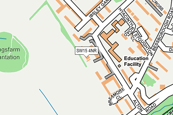 SW15 4NR map - OS OpenMap – Local (Ordnance Survey) SW15 4NR map - OS OpenMap – Local (Ordnance Survey)