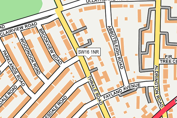 SW16 1NR map - OS OpenMap – Local (Ordnance Survey) SW16 1NR map - OS OpenMap – Local (Ordnance Survey)