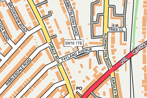 SW16 1TB map - OS OpenMap – Local (Ordnance Survey) SW16 1TB map - OS OpenMap – Local (Ordnance Survey)