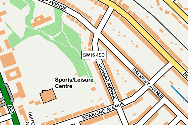 SW16 4SD map - OS OpenMap – Local (Ordnance Survey) SW16 4SD map - OS OpenMap – Local (Ordnance Survey)