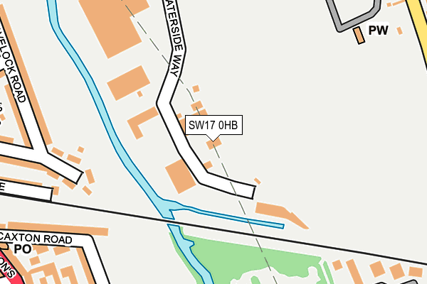 SW17 0HB map - OS OpenMap – Local (Ordnance Survey) SW17 0HB map - OS OpenMap – Local (Ordnance Survey)