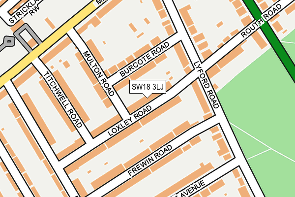 SW18 3LJ map - OS OpenMap – Local (Ordnance Survey) SW18 3LJ map - OS OpenMap – Local (Ordnance Survey)