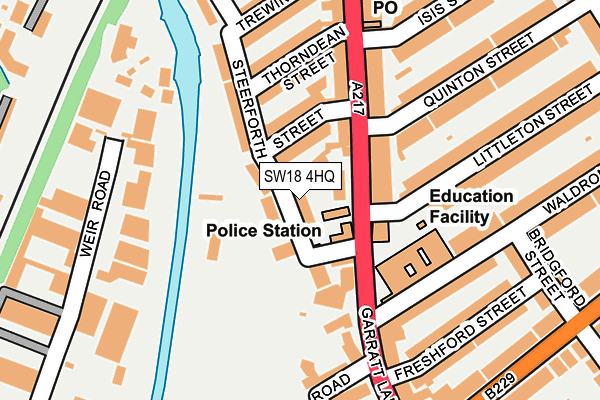 SW18 4HQ map - OS OpenMap – Local (Ordnance Survey) SW18 4HQ map - OS OpenMap – Local (Ordnance Survey)