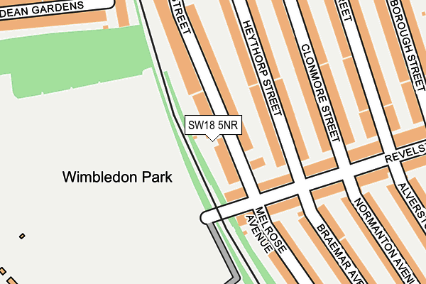 SW18 5NR map - OS OpenMap – Local (Ordnance Survey) SW18 5NR map - OS OpenMap – Local (Ordnance Survey)