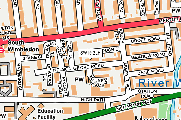 SW19 2LH map - OS OpenMap – Local (Ordnance Survey)