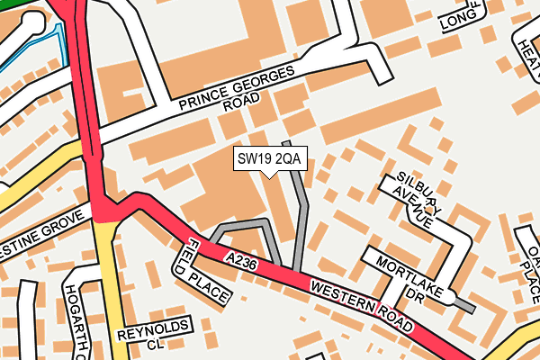 SW19 2QA map - OS OpenMap – Local (Ordnance Survey) SW19 2QA map - OS OpenMap – Local (Ordnance Survey)